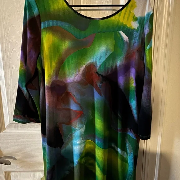 Clara sun woo colorful top size M that would be great as swim coverup! - Picture 4 of 4